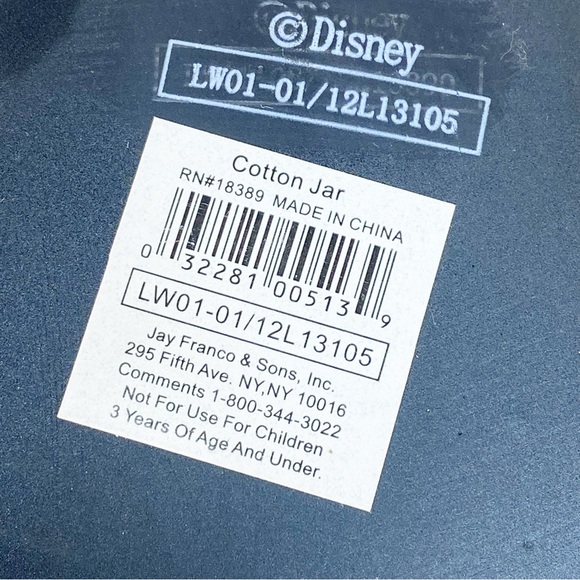 DISNEY Mickey Mouse Iconic Headshape Trinket Cotton Jar Bathroom Accessory - Picture 3 of 9